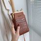 Alligator print crossbody phone bag