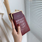 Alligator print crossbody phone bag