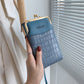 Alligator print crossbody phone bag